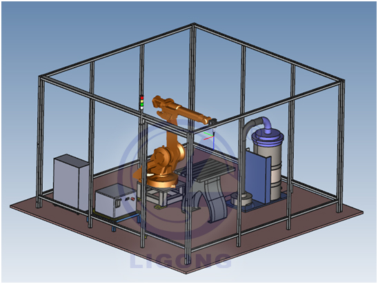 工業機器人打磨去毛刺實操工作站